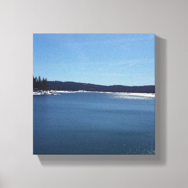 Toile Lac Shaver en hiver (Recto)
