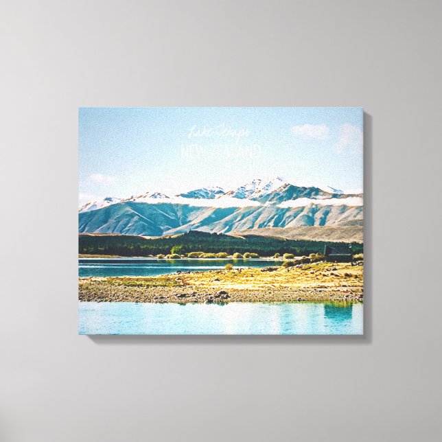 Toile Lac Tekapo Nouvelle-Zélande Voyage sur l'île du Su (Recto)