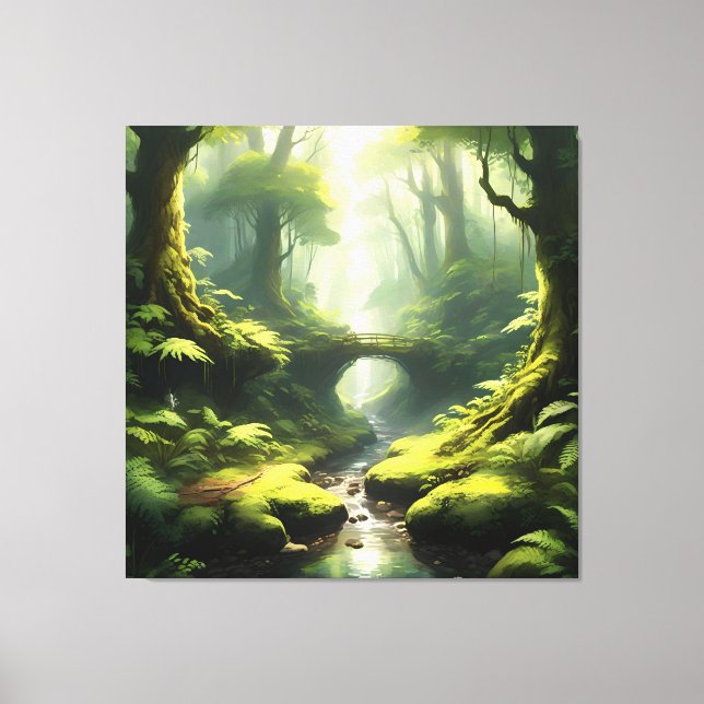 Toile L'acceptation de la forêt (Recto)
