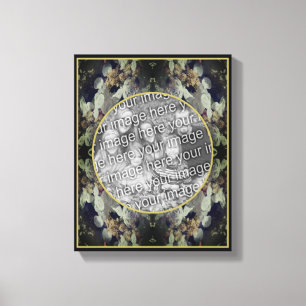Toile Lacecap Hydrangea Frame Créez votre propre photo