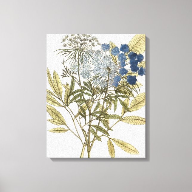 Toile Lacy Feuilles - Fleurs et verdure (Recto)