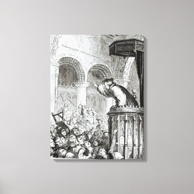 Toile L'affaire dans la Haute Eglise, Édimbourg (Recto)
