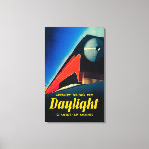 Toile L'affiche promotionnelle de train de lumière du
