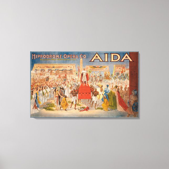 Toile L'affiche théâtrale Spectacle Aida (Recto)
