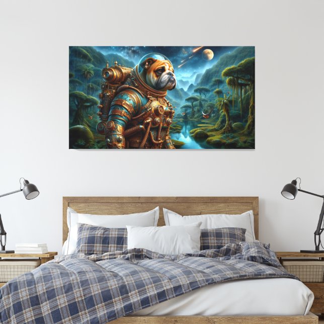TOILE L'ÂGE DU CHIEN À BULLE D'ACIER 4 (Insitu(Chambre))