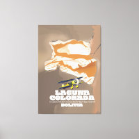 Laguna Colorada Bolivie poster voyage lac salé