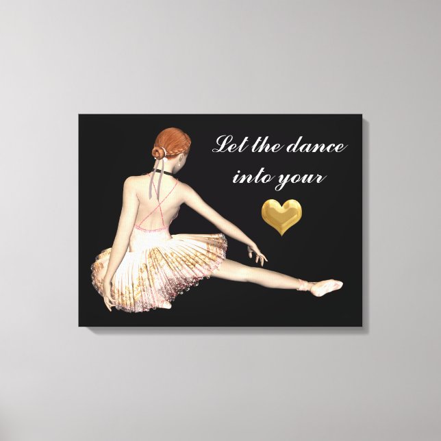 Toile Laisser Danser Dans Votre Coeur Tableaux (Recto)