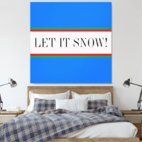 LAISSEZ-LA NEIGE AMUSANTE Ciel Bleu Blanc Vert Rou