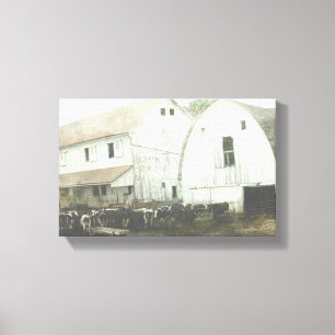 Toile Lait Amish noir et blanc
