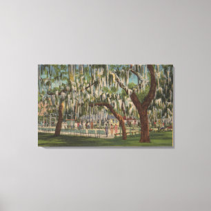 Toile Lake Wales, FL - Vue extérieure du tableau de bord