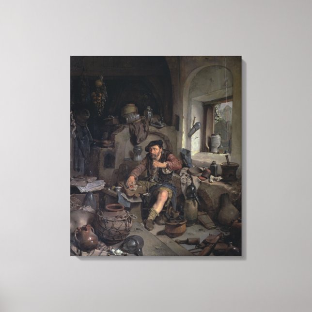 Toile L'alchimiste, 1663 (Recto)
