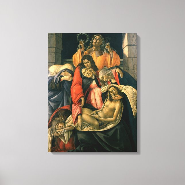 Toile Lamentation sur le Christ mort - Botticelli (Recto)