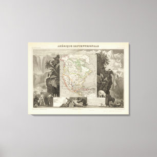 Toile L'Amérique du Nord 34