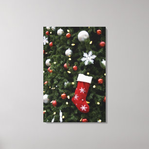 Toile L'Amérique du Nord. Décorations de Noël sur
