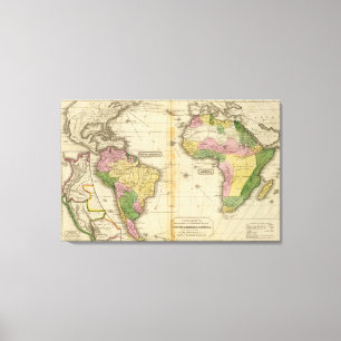 Toile L'Amérique du Sud, Afrique