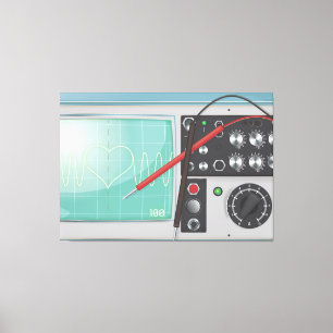 Toile L'amour de l'oscilloscope
