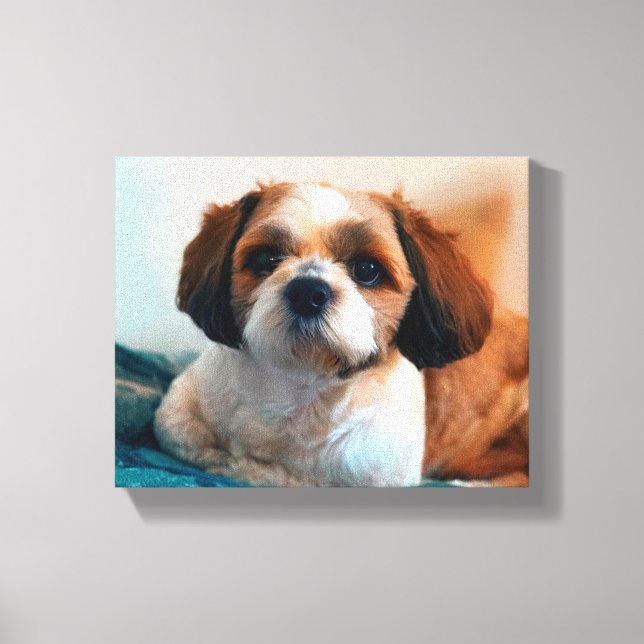 Toile L'amour des chiots (Recto)