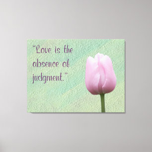 Toile L'amour est l'absence de jugement