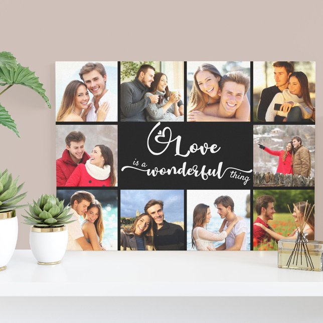 Toile L'amour est une chose merveilleuse Noir 10 Photo (Créateur téléchargé)