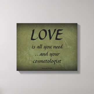 Toile L'amour et votre cosmétologue