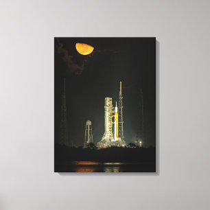 Toile Lancement de la fusée du système de la NASA Artemi