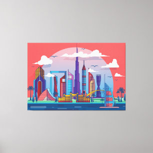 Toile Landmark de Dubaï