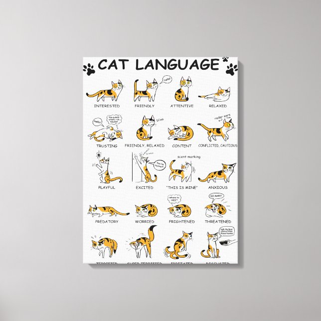 Toile Langue de chat, Drôle Chat Kitten, Aimer Idée cade (Recto)