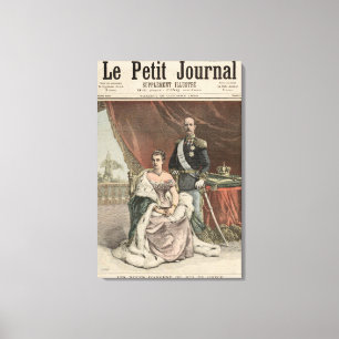 Toile L'anniversaire Mariage d'argent du roi