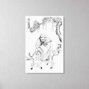 Toile Lao Tzu Ming dynastie chinoise peinture