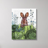 Lapin dans une patte de chou