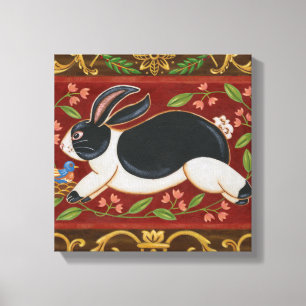 Toile Lapin folklorique
