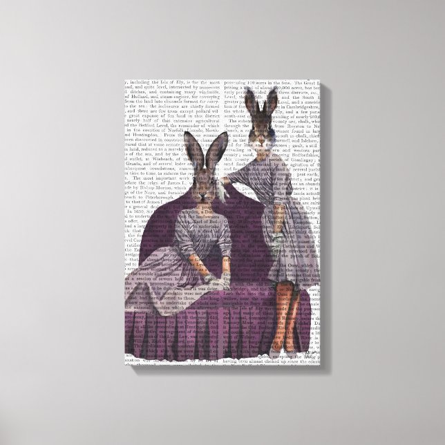 Toile Lapins en pourpre (Recto)