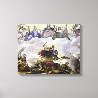 Toile L'apothéose de George Washington - Guerre