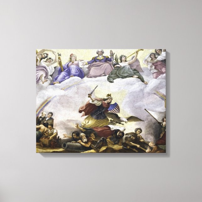 Toile L'apothéose de George Washington - Guerre (Recto)