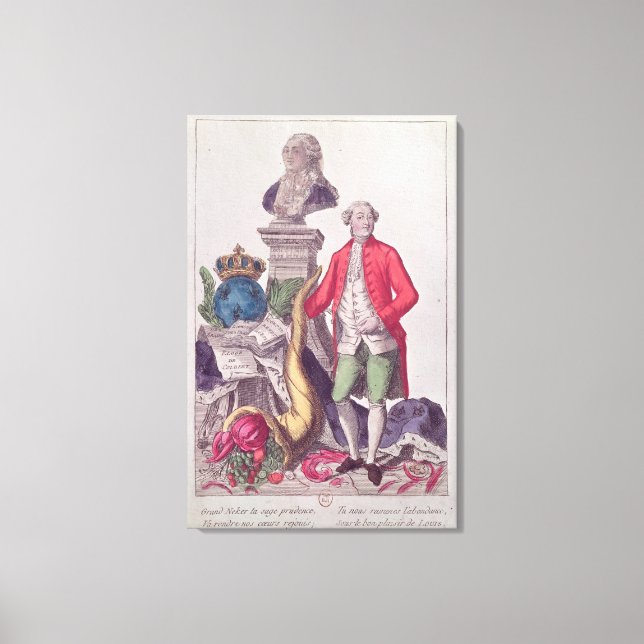 Toile L'appel de Jacques Necker 16 juillet 1789 (Recto)