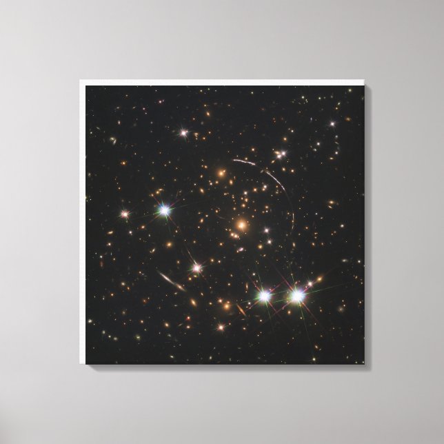 Toile L'Arc Sunburst Dans Un Gros Cluster Galaxy (Recto)