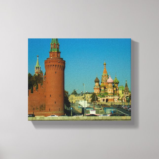 Toile L'architecture russe du Carré rouge de Moscou Basi (Recto)