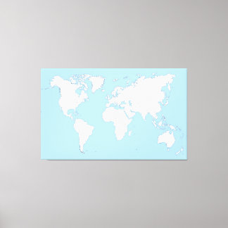 Toile Large map of the world