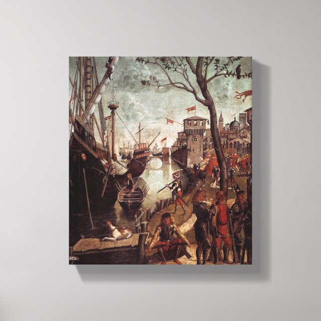 Toile L'arrivée des pèlerins à Cologne (Recto)