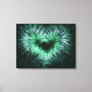Toile L'art abstrait de coeur isolé a enveloppé la cop