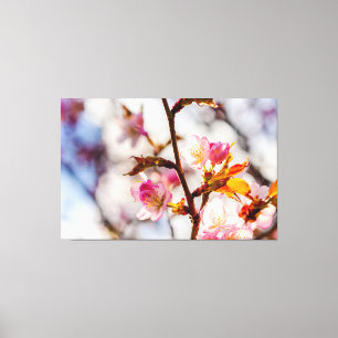 Toile L'Art De Fleurir De Cerisier Par Une Journée Ensol