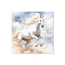 L'art du cheval rustique : un champ de joie aquare