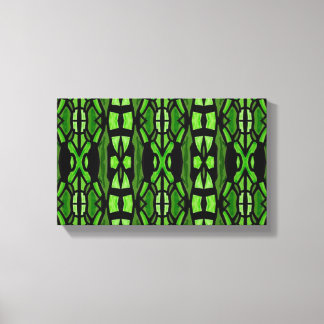 Toile L'art du mur vert et noir