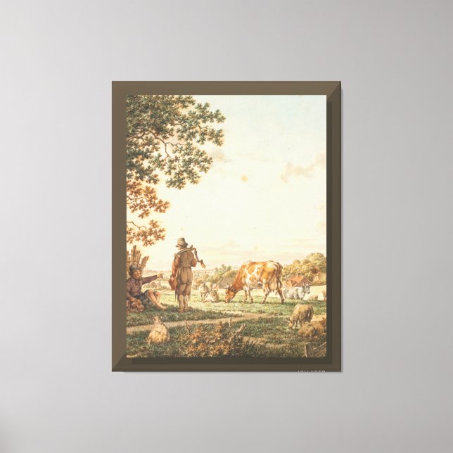Toile L'art du village de Zazzle (Recto)