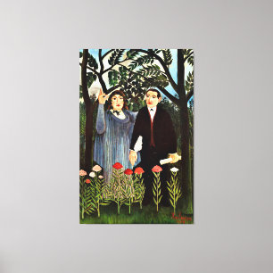Toile L'art Henri Rousseau, La Muse qui inspire le poète