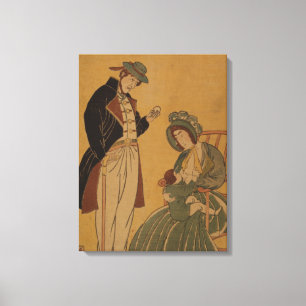 Toile L'art Vintage de la famille américaine d'avant le