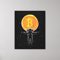 L'astronaute Bitcoin à la lune - Crypto Bitcoin