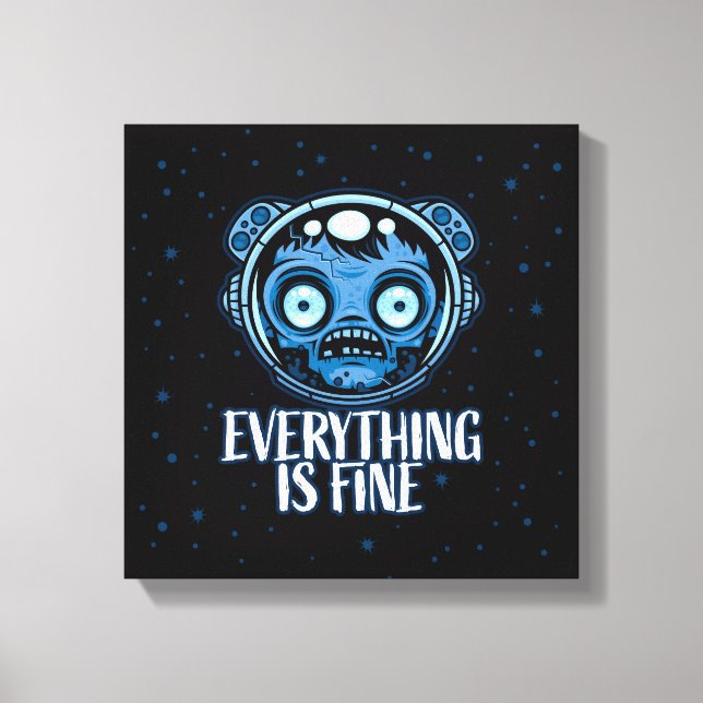 Toile L'astronaute zombie va bien (Recto)