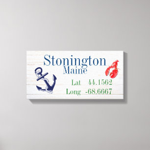 Toile Latitude et longitude de votre ville