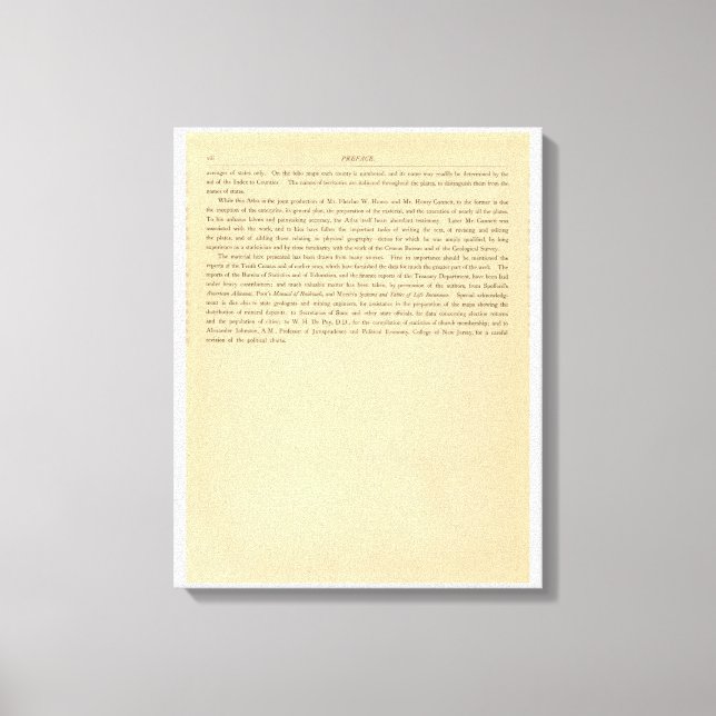 Toile L'atlas statistique de Scribner (Recto)